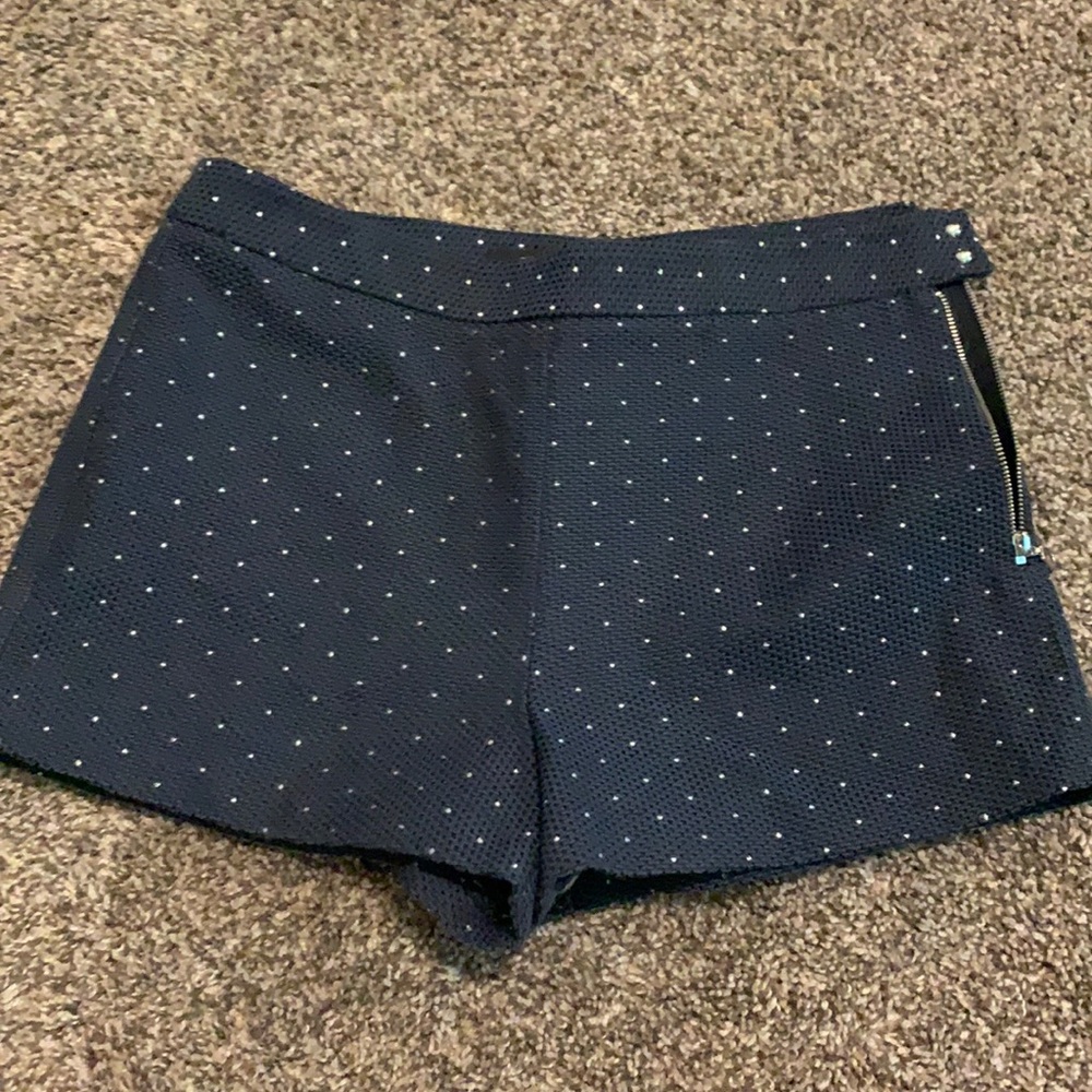 Forever 21 Blue Polka Dot Short Shorts